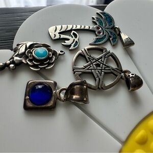 Bundle of 4 vintage pendants